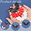 40Pcs 2 Style Demon Wing PU Leather Ornament Accessories FIND-GF0005-93C-6