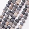 Natural Druzy Geode Agate Bead Strands G-K166-09-8mm-09-1