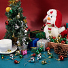 AHADERMAKER 80Pcs 8 Style Christmas Ball Plastic Hanging Ornament AJEW-GA0006-02-4