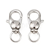 Tarnish Resistant 304 Stainless Steel Swivel Lobster Claw Clasps X-STAS-R065-10-1