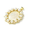 Eco-Friendly Brass Pendants KK-A204-02C-03G-2