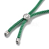Twisted Nylon Cord Silder Bracelets DIY-B066-03P-16-3