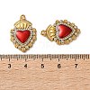 304 Stainless Steel Enamel Pendants STAS-B100-01G-02-3