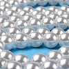 ABS Plastic Imitation Pearl Round Beads MACR-S789-6mm-01-4