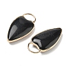 Natural Obsidian Pendants G-I393-01G-02-2