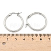 Tarnish Resistant 304 Stainless Steel Hoop Earrings X-EJEW-F105-10P-5