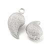 Brass Textured Pendants KK-P258-06P-2