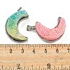 Eletroplated Natural Druzy Agate Pendants G-G131-02P-3