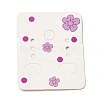 50Pcs Rectangle Paper Flower Print Earring Display Cards CDIS-M008-01C-1
