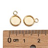 304 Stainless Steel Pendant Cabochon Settings STAS-Z030-01E-G-3
