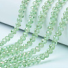 Electroplate Glass Beads Strands X-EGLA-A034-T4mm-B17-1