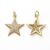Brass Micro Pave Cubic Zirconia Pendants KK-I658-33A-2