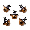 Halloween Opaque Resin Pendants RESI-D055-101P-1
