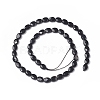 Natural Black Onyx Beads Strands G-I271-B02-6x8mm-2