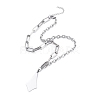 304 Stainless Steel Paperclip Chains & Cable Chain Jewelry Sets SJEW-K153-06P-2