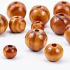 900Pcs 3 Style Round Natural Wood Beads WOOD-OC0001-95-4