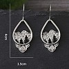 Zinc Alloy Dangle Earrings for Women WG56DA6-01-3