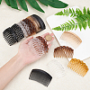 SUPERFINDINGS 20Pcs 5 Styles Hair Accessories Plastic Hair Comb Findings OHAR-FH0001-06-3