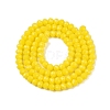 Opaque Solid Color Imitation Jade Glass Beads Strands EGLA-A044-P3mm-D04-3