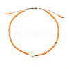 Adjustable Glass Seed Bead Braided Bead Bracelets for Women VT9382-11-1