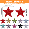 10Pcs 10 Colors Plastic Clothing Patches FIND-GF0008-81-2