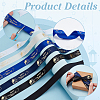 5 Rolls 5 Colors Ramadan & Eid Mubarak Polyester Word Printed Ribbon OCOR-PH0005-53A-3