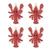 Glass Seed Beaded Pendants PALLOY-MZ01254-01-1