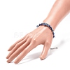 Synthetic Hematite & Natural Gemstone Chips Beaded Bracelet for Women BJEW-JB08686-3