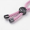 Nylon Twisted Cord Bracelet Making MAK-K006-B-4
