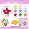 36Pcs 9 Colors Handmade Lampwork Beads LAMP-TA0001-64-4
