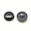 Synthetic Black Stone Cabochons X-G-R416-12mm-46-1-2