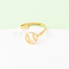 304 Stainless Steel Cuff Open Rings LS-RJEW-D337-01A-G-5