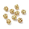 7mm Brass Rhinestone Beads X1-KK-S519-01B-01G-1
