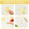 Gold Foil Self-adhesive Stickers DIY-WH20001-13E-5