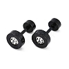 Flat Round Crystal Rhinestone Ear Fake Plugs EJEW-H105-21EB-B-5