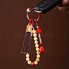10Pcs 10 Colors Imitation Leather Big Tassel Pendants FIND-PH0008-25-5