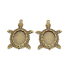 Alloy Pendant Cabochons Settings PALLOY-WH0079-89AB-RS-1