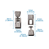 Alloy Snap Lock Clasps LS-PALLOY-TAC0009-24AS-10