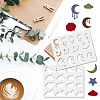 12Pcs 12 Styles PET Plastic Hollow Out Drawing Painting Stencils Templates DIY-WH0470-004-5