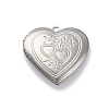 304 Stainless Steel Locket Pendants STAS-S171-13P-05-1