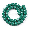 Opaque Solid Color Glass Beads Strands GLAA-T032-P10mm-12-2