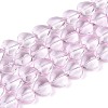 Baking Paint Transparent Glass Beads Strands DGLA-N021-01B-04-1