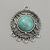 Synthetic Turquoise Chandelier Component Links FIND-TAC0011-49A-AS-2