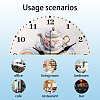 MDF Printed Wall Clock HJEW-WH0058-028-3