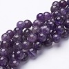 Round Amethyst Beads Strands X-GSR10mmC062-1