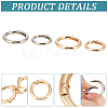 16Pcs 4 Styles Alloy Spring Gate Rings FIND-CL0001-96-6