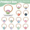 240Pcs 12 Colors ABS Plastic Imitation Pearl Locking Stitch Markers PALLOY-BC00007-2