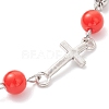 Zinc Alloy Enamel Link Bracelets BJEW-JB12751-02-4