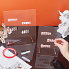 2 Set 2 Style Transparent Acrylic Wearing Armor Display Board DIY-FG0005-37-3