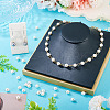 40Pcs 2 Colors Shell Pearl Round Connector Charms PALLOY-TA00341-7